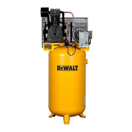 Mat Industries DeWALT DXCMV7518075, 7.5HP, Two-Stage Compressor, 80 Gal, Vert., 175 PSI, 22.1 CFM, 1-Phase 230V DXCMV7518075